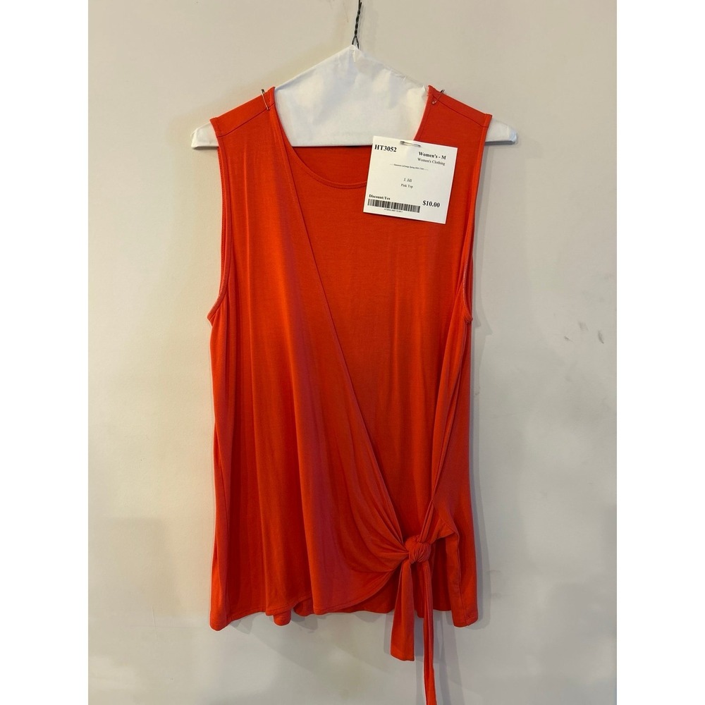 J Jill Pink M Wrap Tank Top